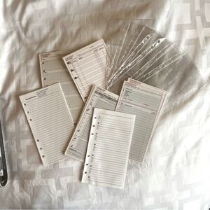 planner Refill Inserts Personal Size for ring planners